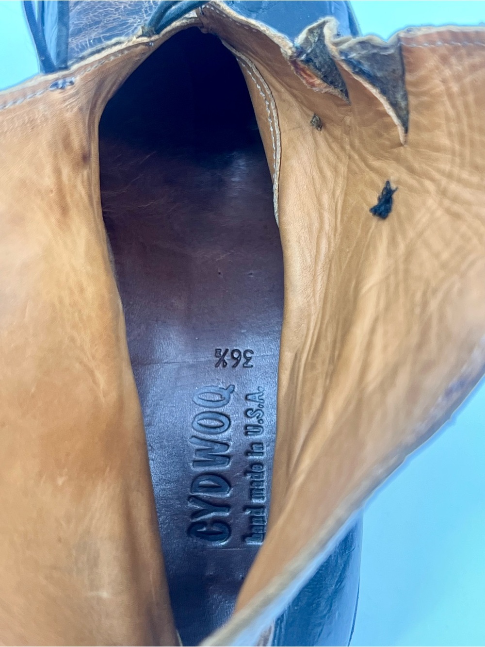 Cydwoq Measure boots Two-Tone Brown and Black Leather 6.5 - Picture 14 of 14